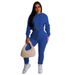 Women's Sexy Cropped Workout Two-Piece Set – Long Sleeve Top & High-Waisted Pants (S-XXXXL, 7 Colors)_ecoleips.com