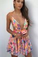 2022 Foreign Trade Cross-Border European And American Style Deep V Backless Sequin Floral Lace-Up Women's Sexy_ecoleips.com