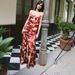 Summer Fashionable Sleeveless Halter Top Off Shoulder Bodycon Long Dress American Style_ecoleips.com