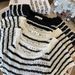 Women's Clothing Women's Summer Striped Top Style Ice Silk Knitwear Short Sleeved Hollowed Out Fashion T-Shirt_ecoleips.com