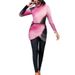 Women's Clothing Muslim Gradient Swimsuit Diving Suit Women's Tight Long-Sleeved Three-Piece Swimsuit For Formal & Casual_ecoleips.com