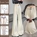 off White Wide Leg Flared Jeans Loose Fit plus Size Pear Shaped Comfortable Not Clingy Women's Denim Pants_ecoleips.com