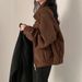Melard Outfit Suede For Women Spring And Autumn Design Sense Niche Short American Style Bomber Jacket Top_ecoleips.com
