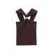 ZA Self-made European And American Style Fashion Foreign Trade Wholesale Halter Sexy Backless Tank Top Women With A_ecoleips.com