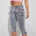 Women's Clothing Women's Slim Fit Zippered Cropped Jeans Faux Pockets Style Versatile Stylish Denim For Formal & Casual For Women_ecoleips.com
