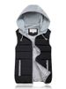 K New Candy Color Cotton Vest; Plus Size Women's Hooded Cotton Vest._ecoleips.com