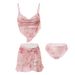 Women's Three Piece Bikini Swimsuit High End Concealing Swimwear For Beach Vacations And Hot Springs New Two Piece Set_ecoleips.com