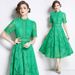 Celebrity High-end Lace Dress Women's Summer Crochet Embroidery Niche Chic Daughter Temperament Skirt_ecoleips.com