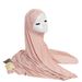 "Solid-Color Scarf With Wave Embellishments – Soft & Stylish Shawl For Women, Multi-Color Options"_ecoleips.com