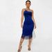Sophisticated Halter Neck Fringe Bodycon Midi Dress For Women, Elegant Tube Top Bodycon Dress With Bohemian Fringes For Party, Date Night, Club_ecoleips.com
