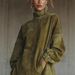 Retro Suede Fringe Dress – High Neck Boho Tunic With Oversized Pockets (Army Green, Gray, Pink, Brown, Xs-Xxxl)_ecoleips.com
