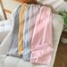 Women's Cotton Pajama Pants Cute Lace Trim Long Lounge Pants Summer Thin Soft Washed Cotton Casual Bottoms Outdoor Wear_ecoleips.com