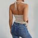 Women's Clothing Spring And Summer New Sexy Backless Halter Vest Sleeveless Short Top_ecoleips.com