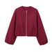 Women's Clothing Design Soft Bomber Jacket_ecoleips.com