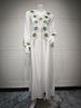 AB429 Women's Muslim Clothing Elegant Pullover Embroidered Dress Robe New Style_ecoleips.com