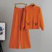 Women's Clothing Autumn And Winter New Knitted Cardigan Wide Leg Pants Two Piece Suit Trend_ecoleips.com