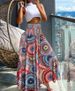Women's Printed Slim Waist Casual Trousers Wide Leg Pants For Fashionable Ladies_ecoleips.com