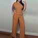 Women's Clothing Spring Cute Fresh Sweet Women's Sleeveless Polyester Fashion Casual Clothing Set Linen_ecoleips.com