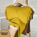 Women's Plus Size Ribbed T-Shirt Short Sleeve Round Neck Solid Color Versatile Unique Design New Summer Style_ecoleips.com
