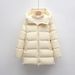 New White Duck Down Solid Color Simple Hooded Down Jacket Women's Loose New Winter Long Thickened Coat Tide_ecoleips.com