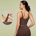 Summer New Cross-Border Solid Color Padded Bare Sensation Beautiful Back Running Fitness Sports Yoga Tank Top For Women_ecoleips.com