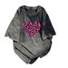 100% Cotton Sweet Fresh Print Outerwear Youthful Loose Slimming Personality Casual Comfortable Round Neck Short Sleeve_ecoleips.com