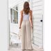 Suitable For All Seasons 2024 Women's New Linen Summer Drawstring Flowing Wide-Leg Beach Pants With Pockets_ecoleips.com