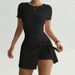 K Casual Yoga Jumpsuit, Tight Fitting, Beautiful Back, Fake Two Pieces, Outdoor Fitness, Anti Glare, Sports, Tennis Skirt For Women_ecoleips.com