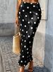 Summer Polka Dot Print Bodycon Skirt Slim Sexy Midi Women's Clothing European And American Style in Stock_ecoleips.com