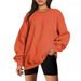 Women's Clothing Women's Oversized Fleece Sweatshirt Long Sleeve Crew Neck Pullover Sweatshirt Casual Shirt Tops_ecoleips.com