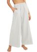Women's Clothing Spring And Summer New Cotton And Linen Solid Color Trendy Brand High Waist Loose Casual Wide Leg Trousers_ecoleips.com