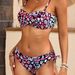 Women's Clothing Tube Top Twisted Bag Floral Swim Split Bikini_ecoleips.com