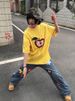 Y2K Aesthetic Vintage T Shirts Women Summer Funny Cartoon Print Loose Tops Grunge O Neck Casual Japanese Harajuku Graphic Tees_ecoleips.com