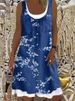 2021 European And American Cross-border Wish Foreign Trade Women's Loose Fashion Digital Print Casual Dress 9147_ecoleips.com