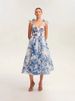 Women's Clothing New Slit Hot Stamping Dress Long Skirt Evening Dress New_ecoleips.com