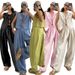 Women's Clothing Cotton Sleeveless Strap Tops Women's Fashion Casual Loose Trousers Suit_ecoleips.com