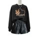Women's Fleece Lined round Neck Sweatshirt Pullover Fashionable Versatile Thickened Youthful Style for Spring Autumn Winter_ecoleips.com