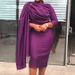 Women's Asymmetrical High-Neck Midi Dress – Stretchy Polyester Blend, Fall/Winter Fashion, Zipper Detail_ecoleips.com