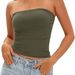 2025 Cross-Border Hot-Selling Women's Strapless Tank Top, Off-Shoulder, Versatile For Layering Or Wearing Alone,_ecoleips.com