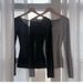 Slim Fit Long Sleeve Base Shirt Women's Style Korean Knitted Top Pure Color V-Neck Highlight Chest Thin Autumn Sexy Waist-Cin..._ecoleips.com