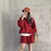 Retro Style Women's Two Piece Set Loose Embroidered Polo Collar Sweatshirt Casual Sporty Fashionable Versatile Early Autumn Suitable_ecoleips.com