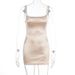 Women Summer Sexy Satin Slip Dress Slim Bodycon Wrap Hip Dress Casual Daily Party Date Slip Dress For Ladies_ecoleips.com