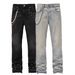 Women's Clothing Fashion Ins Hot Elastic Diamond Straight Jeans_ecoleips.com