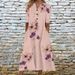 Women Stylish Casual Maxi Dress Relaxed Loose‑Fit Silhouette With V‑Neck, Convenient Pockets & Trendy All‑Over Print_ecoleips.com
