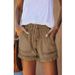 Aria Basics Aria Basics 2023 Summer New European And American Cross-Border Fashion Elastic Waist Drawstring Casual High-Waisted Slimming Denim_ecoleips.com