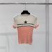 Shenzhen Nanyou 2025 Spring/Summer New Elegant Striped Short-Sleeve Round-Neck Slimming Wool Knit Sweater In Japanese_ecoleips.com