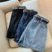 Women's Clothing Denim Shorts For Women Summer New Style Trend Ins Internet Celebrity High Waist Simple Slim Loose Wide Leg All Match A Line Hot Pants_ecoleips.com