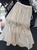 K Western Style Slimming Umbrella Skirt, New High-end Flowing Mesh Skirt, High Waist A-line Skirt. No Accessories_ecoleips.com