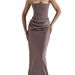 2025 European And American Summer Sleeveless New Women's Fashion Tube Top Sexy Backless Slim Evening_ecoleips.com
