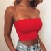 Women's Clothing Navel Baring Short Thin String Simple Small Camisole Vest Showing Body Shape Inner Tube Top_ecoleips.com
